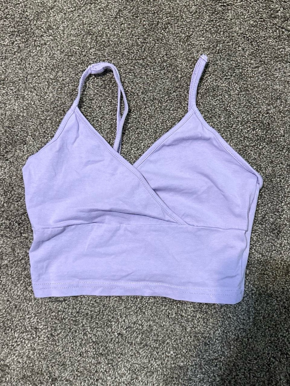 Lilac Wrap Crop Top